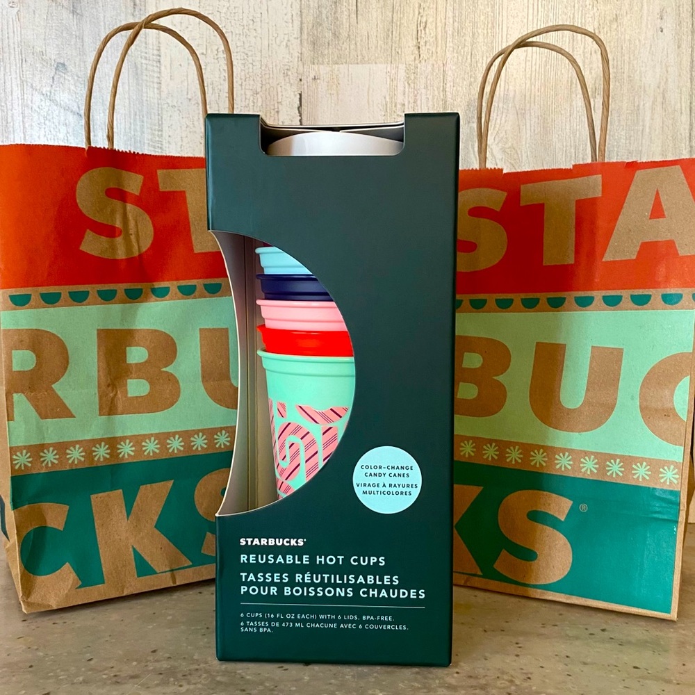 ✨Starbucks Reusable Color Change CandyCane Cups16